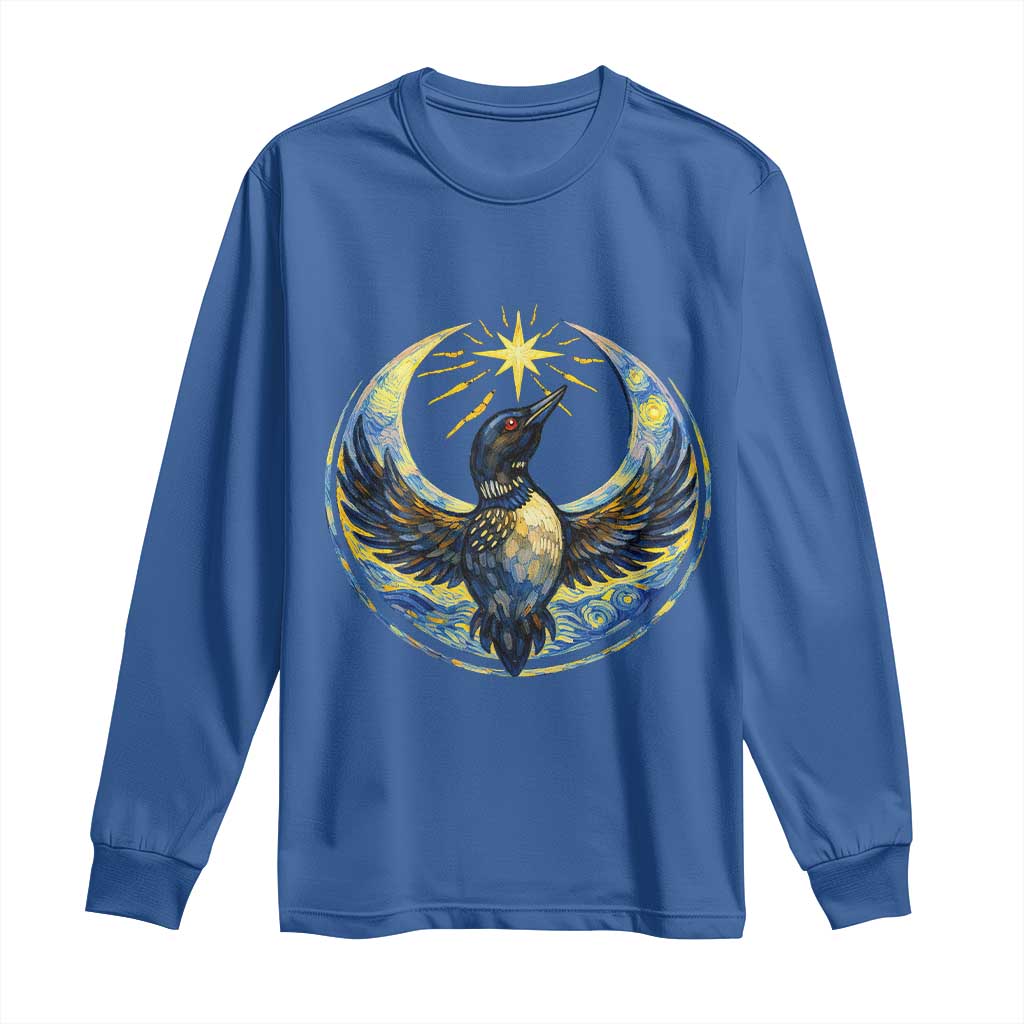Minnesota Strong Long Sleeve Shirt Minneapolis Loon Starry Night Van Gogh