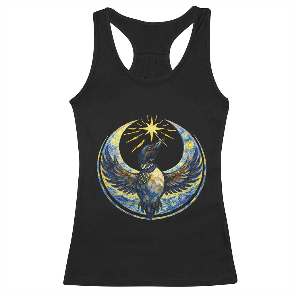 Minnesota Strong Racerback Tank Top Minneapolis Loon Starry Night Van Gogh