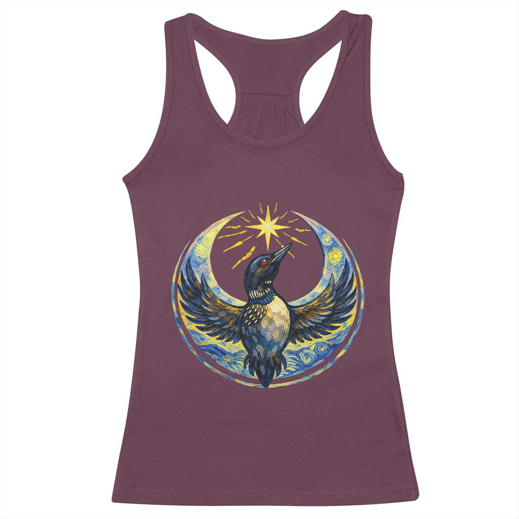 Minnesota Strong Racerback Tank Top Minneapolis Loon Starry Night Van Gogh