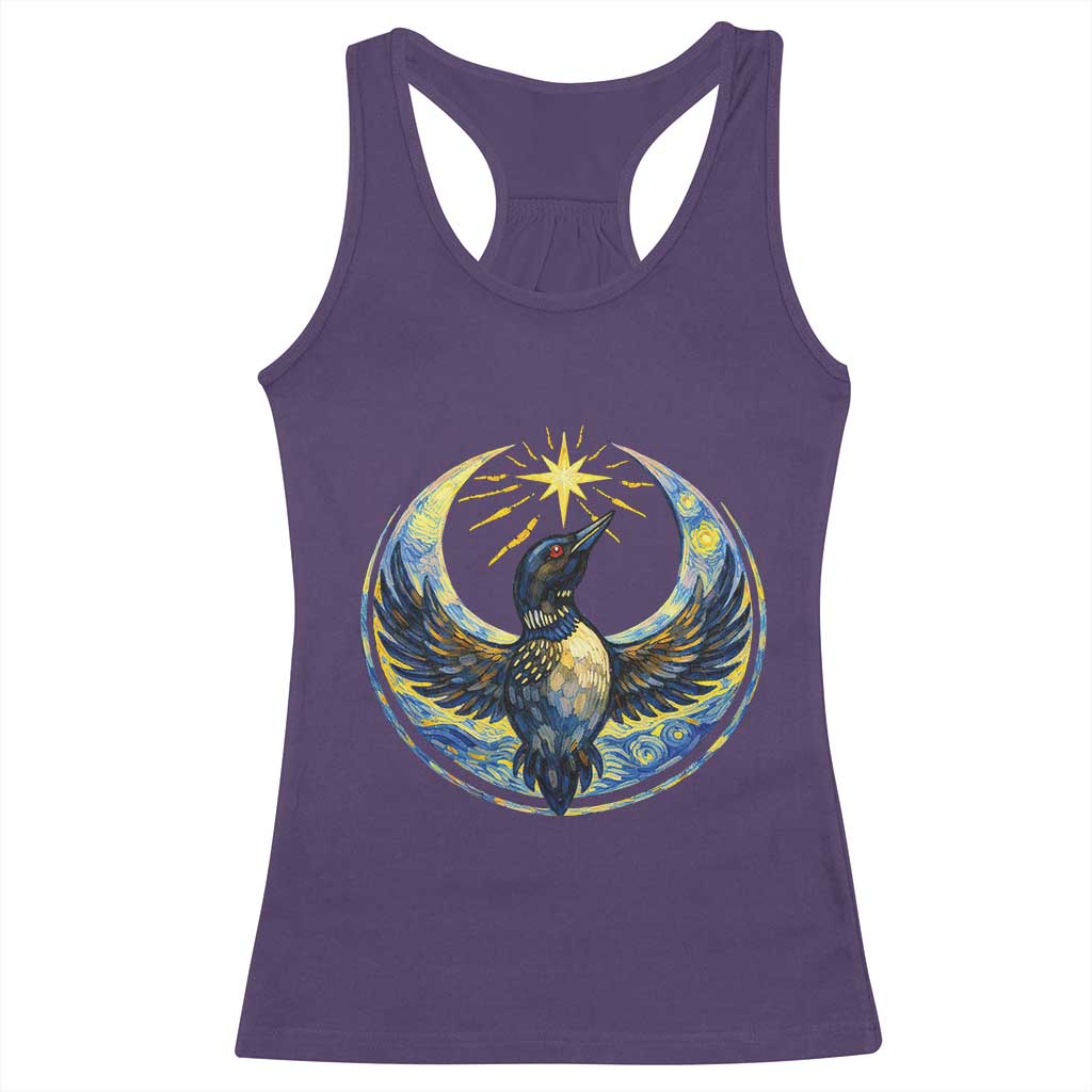 Minnesota Strong Racerback Tank Top Minneapolis Loon Starry Night Van Gogh