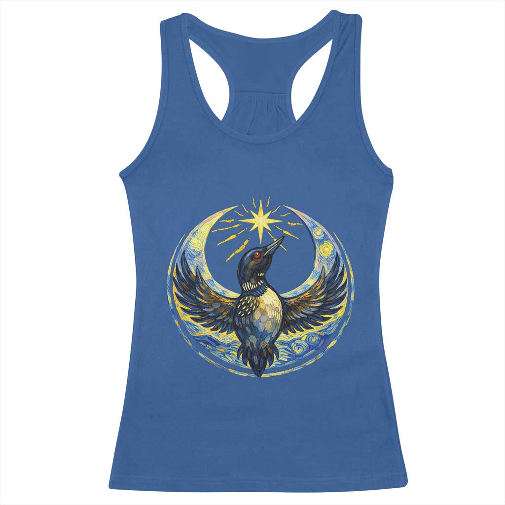 Minnesota Strong Racerback Tank Top Minneapolis Loon Starry Night Van Gogh