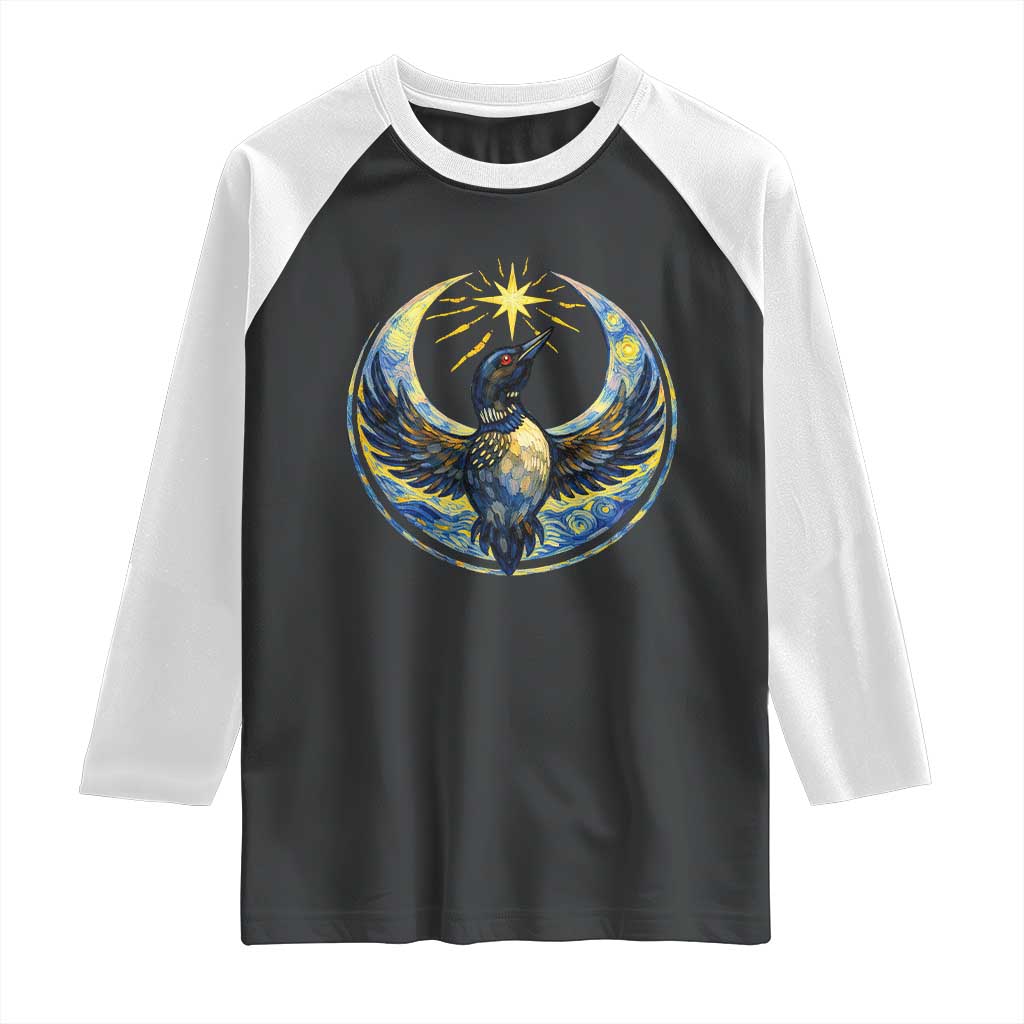 Minnesota Strong Raglan Shirt Minneapolis Loon Starry Night Van Gogh