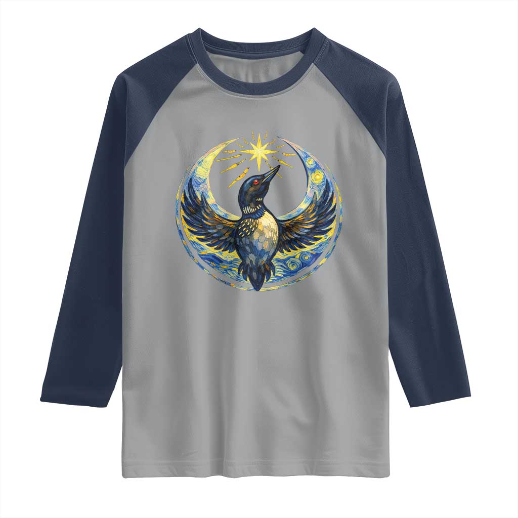 Minnesota Strong Raglan Shirt Minneapolis Loon Starry Night Van Gogh