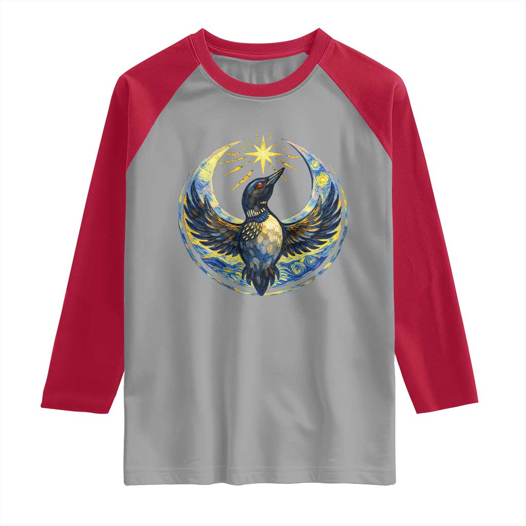 Minnesota Strong Raglan Shirt Minneapolis Loon Starry Night Van Gogh