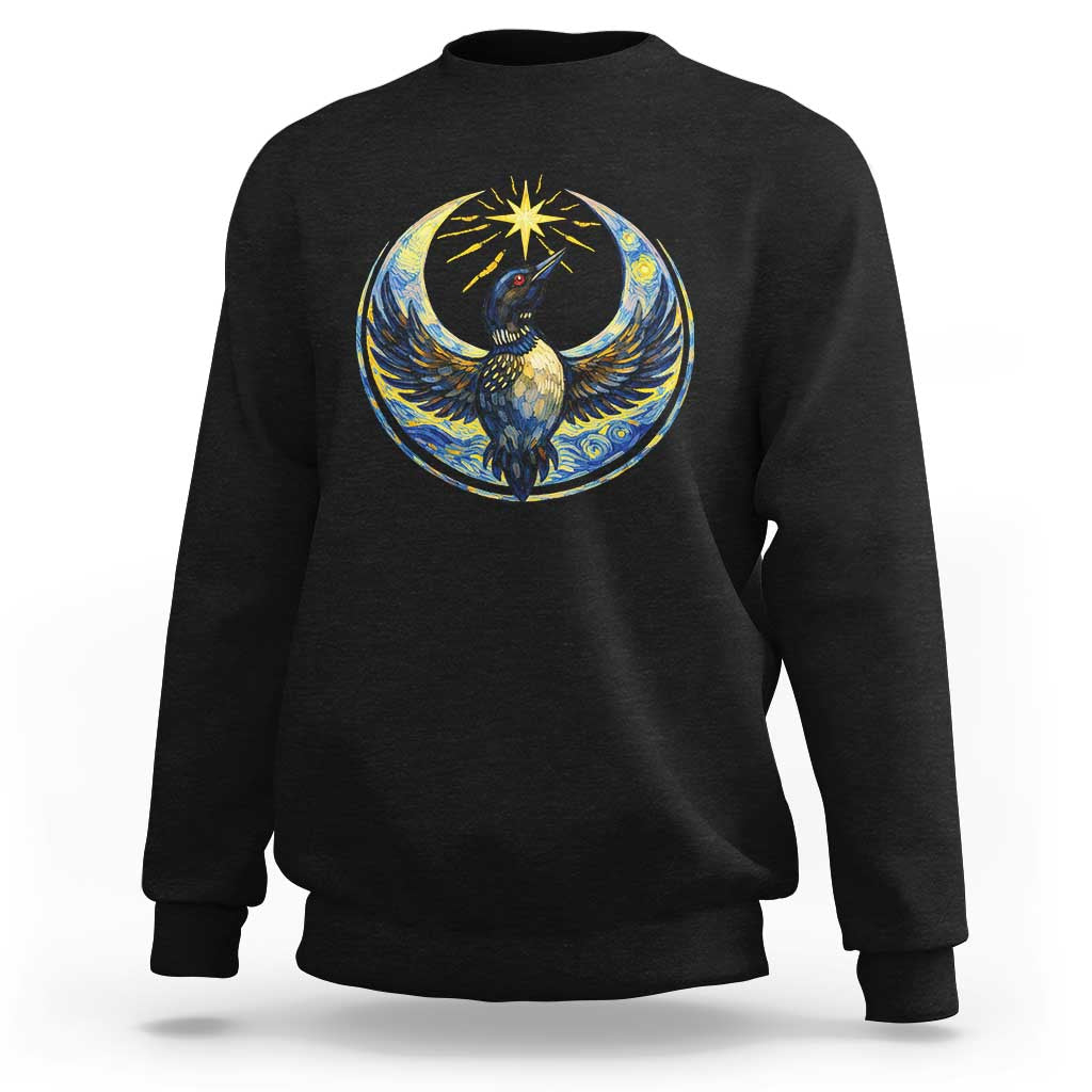 Minnesota Strong Sweatshirt Minneapolis Loon Starry Night Van Gogh
