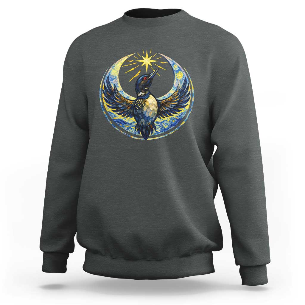 Minnesota Strong Sweatshirt Minneapolis Loon Starry Night Van Gogh