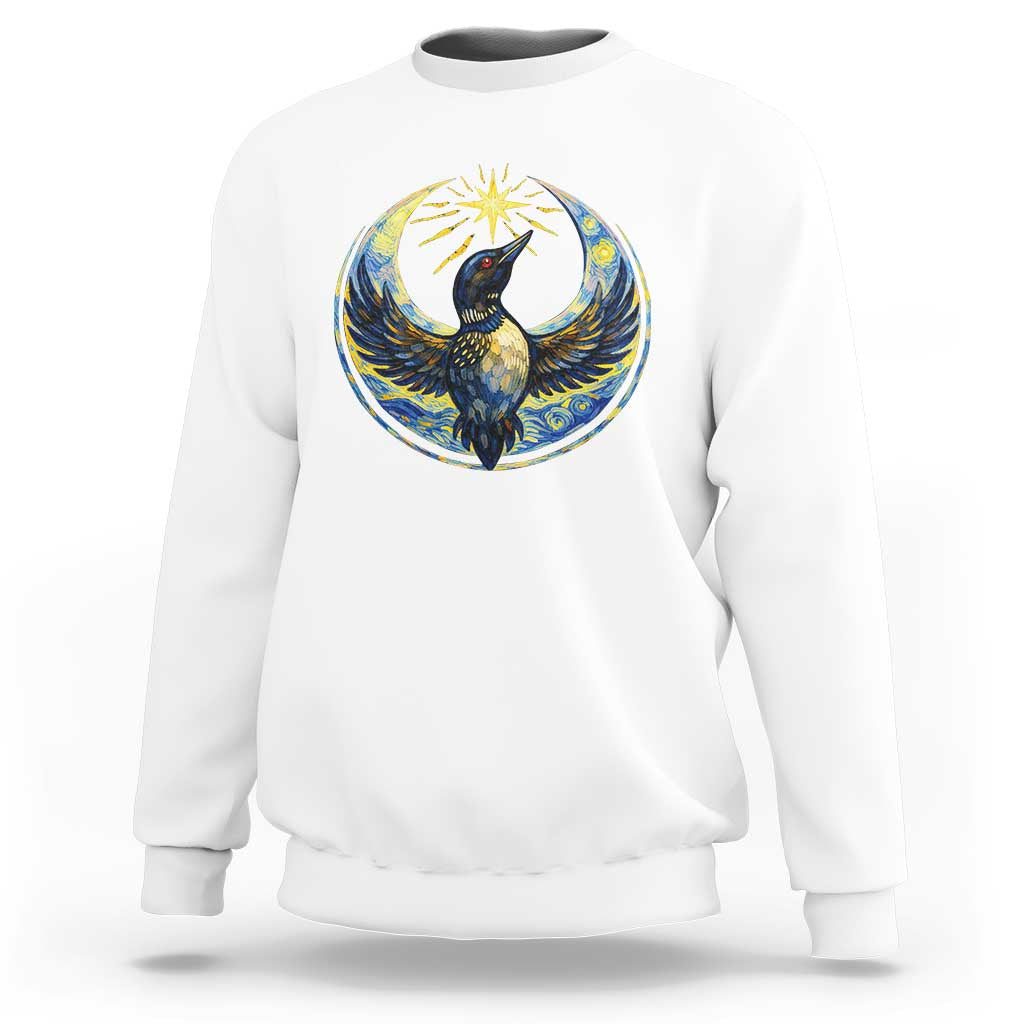 Minnesota Strong Sweatshirt Minneapolis Loon Starry Night Van Gogh