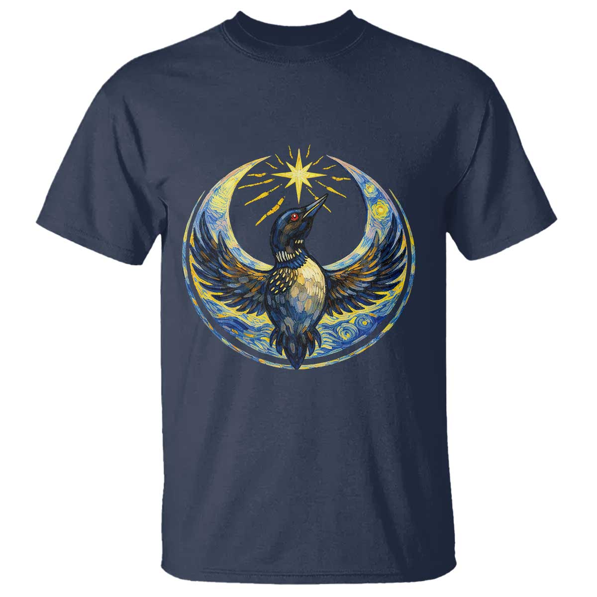 Minnesota Strong T Shirt Minneapolis Loon Starry Night Van Gogh