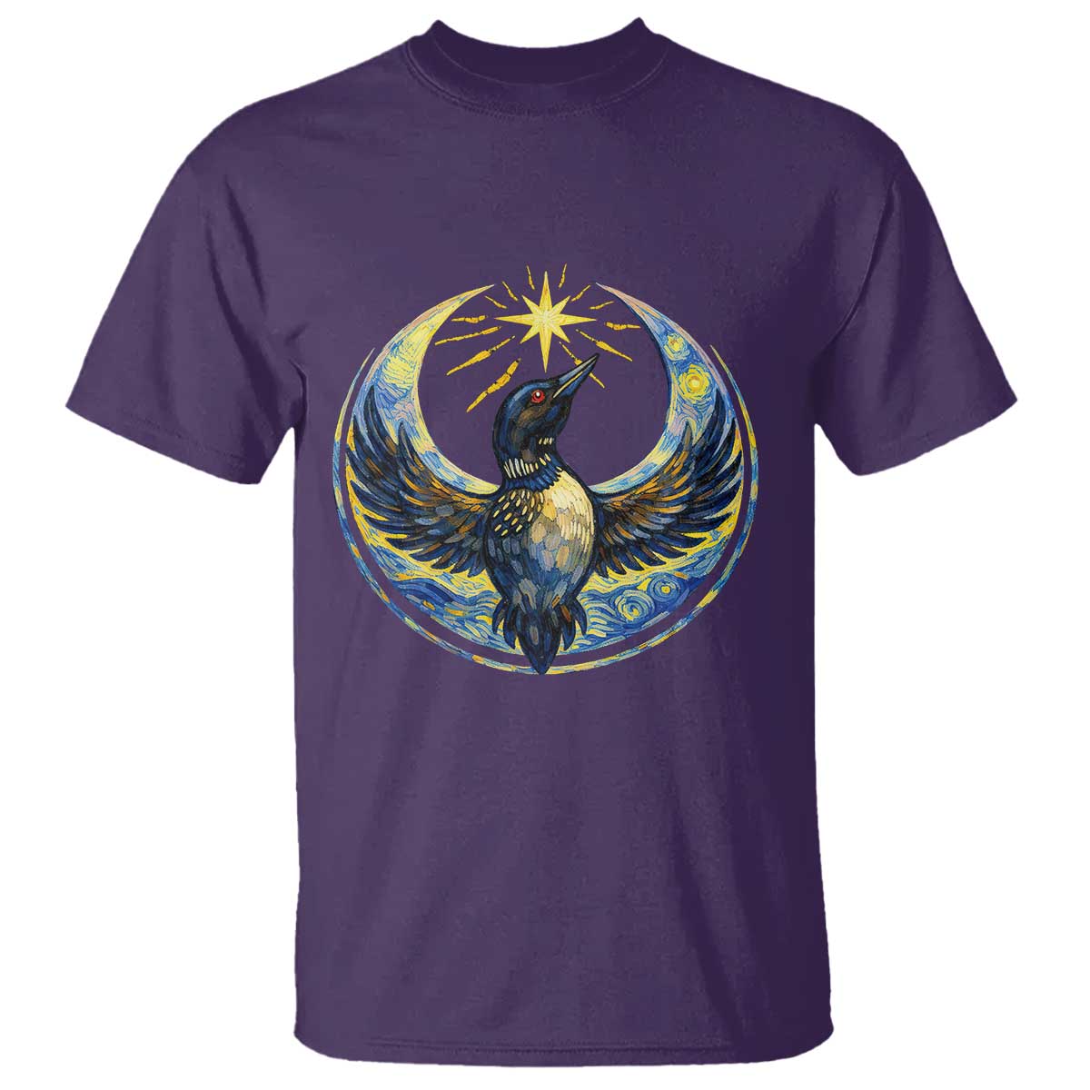 Minnesota Strong T Shirt Minneapolis Loon Starry Night Van Gogh