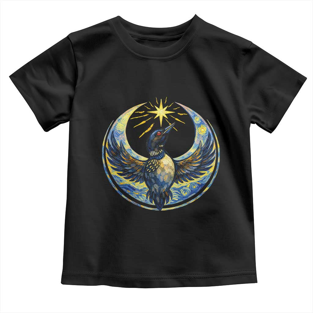 Minnesota Strong Toddler T Shirt Minneapolis Loon Starry Night Van Gogh