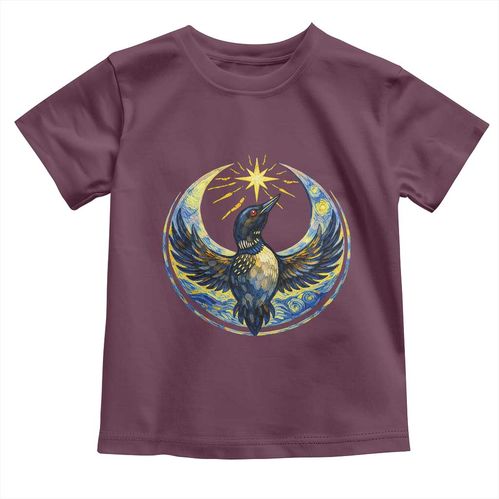 Minnesota Strong Toddler T Shirt Minneapolis Loon Starry Night Van Gogh