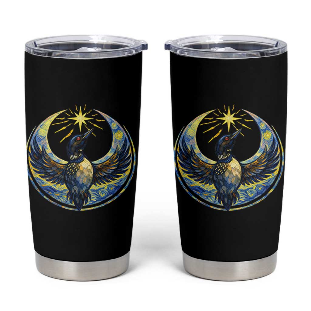 Minnesota Strong Tumbler Cup Minneapolis Loon Starry Night Van Gogh