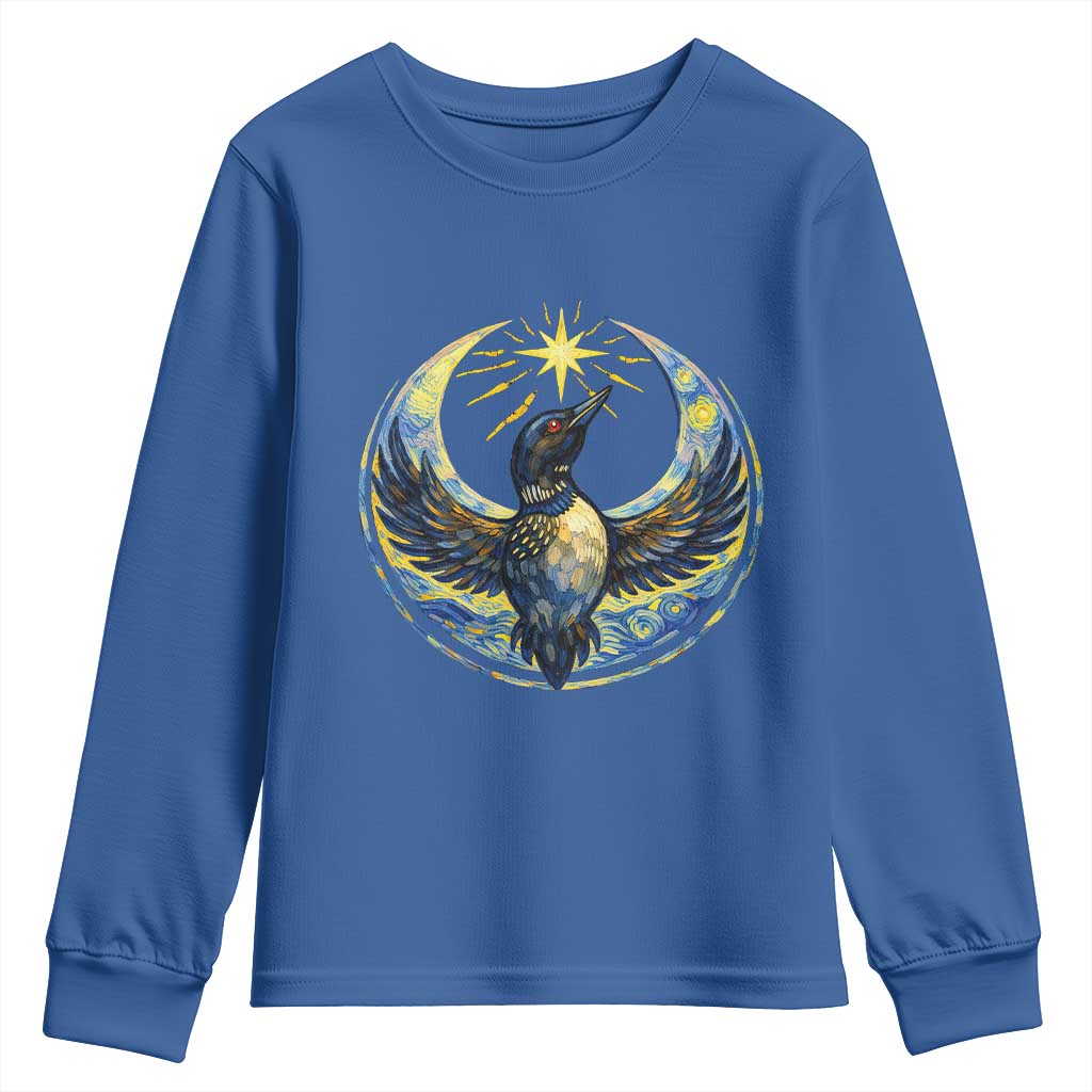 Minnesota Strong Youth Sweatshirt Minneapolis Loon Starry Night Van Gogh