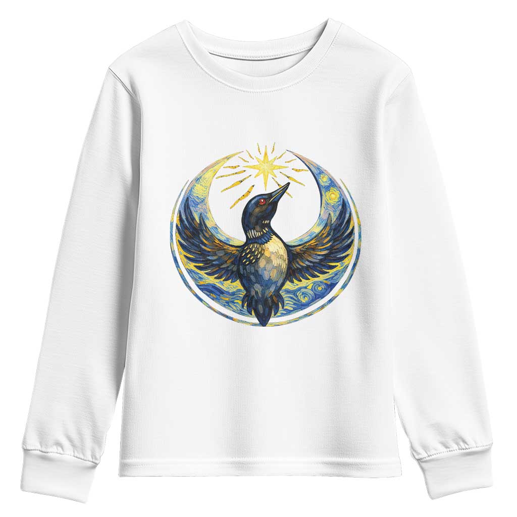 Minnesota Strong Youth Sweatshirt Minneapolis Loon Starry Night Van Gogh