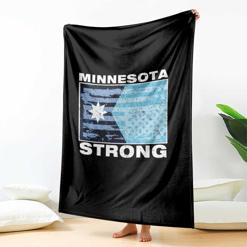 Minnesota Strong Throw Blanket MN State Flag Political Protest MN Resistance Abolish ICE