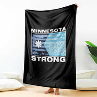 Minnesota Strong Throw Blanket MN State Flag Political Protest MN Resistance Abolish ICE