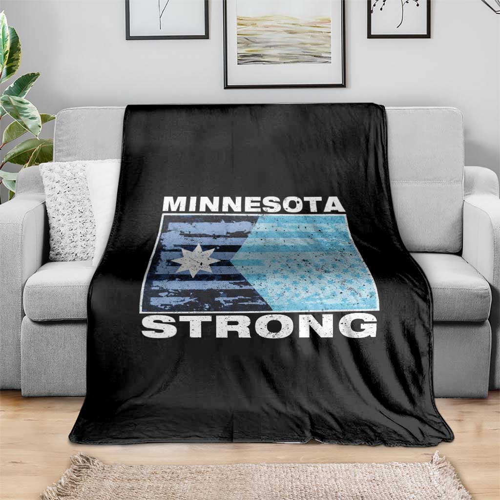 Minnesota Strong Throw Blanket MN State Flag Political Protest MN Resistance Abolish ICE