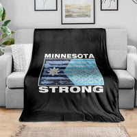 Minnesota Strong Throw Blanket MN State Flag Political Protest MN Resistance Abolish ICE
