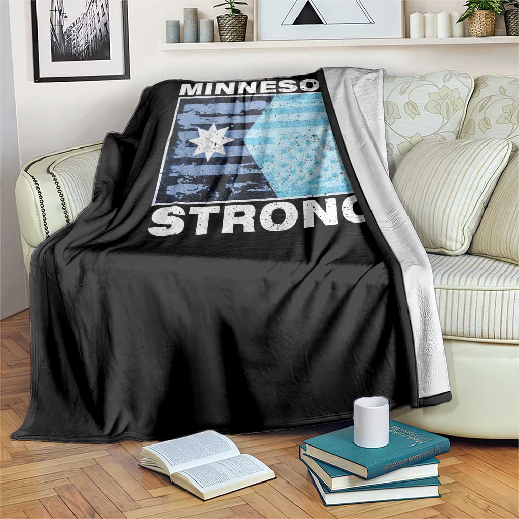 Minnesota Strong Throw Blanket MN State Flag Political Protest MN Resistance Abolish ICE