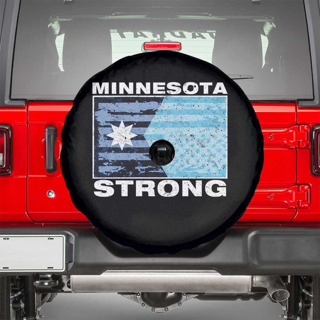 Minnesota Strong Spare Tire Cover MN State Flag Political Protest MN Resistance Abolish ICE