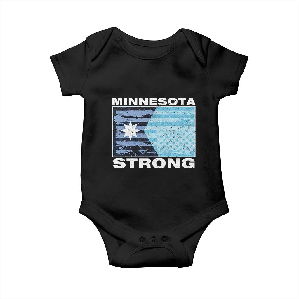 Minnesota Strong Baby Onesie MN State Flag Political Protest MN Resistance Abolish ICE