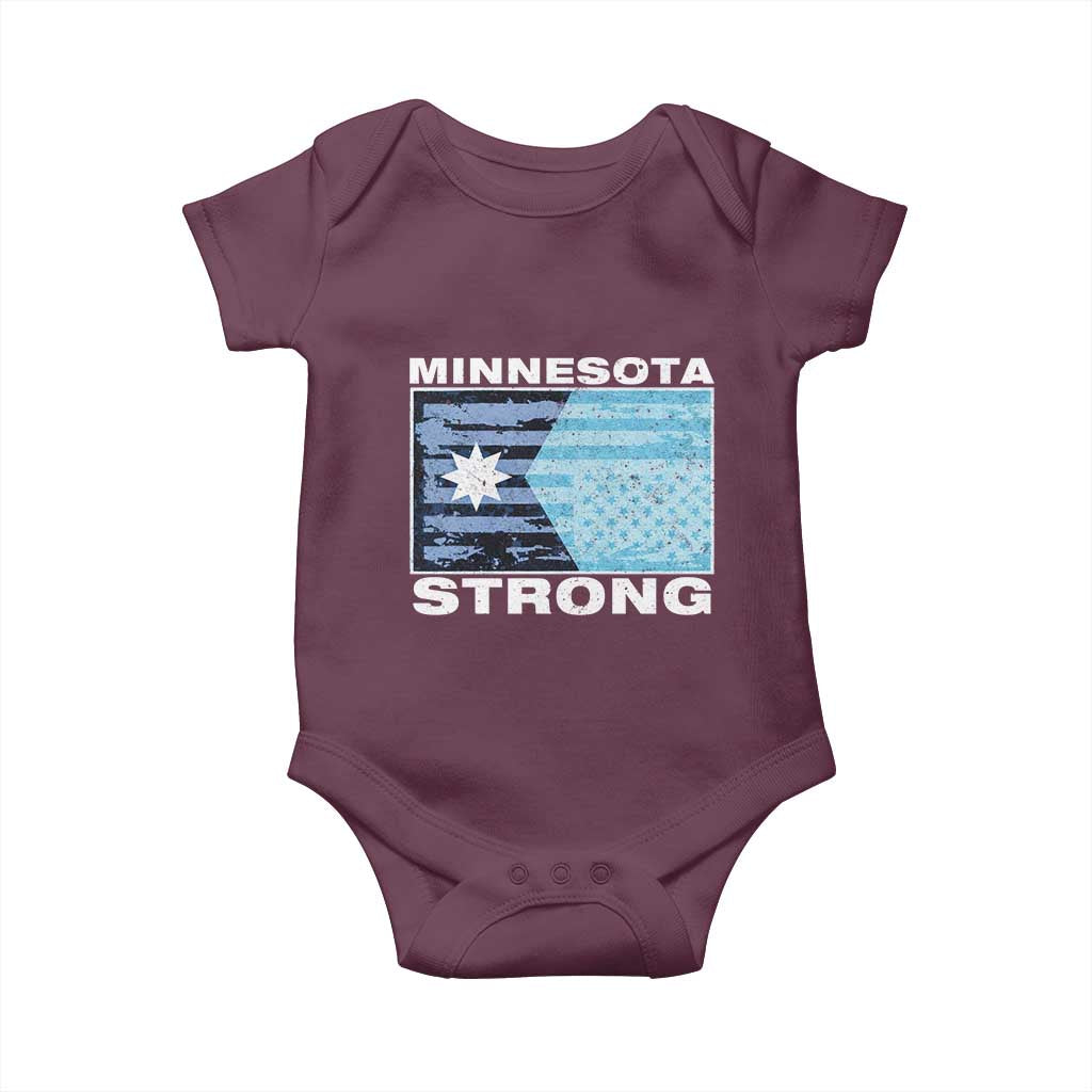 Minnesota Strong Baby Onesie MN State Flag Political Protest MN Resistance Abolish ICE