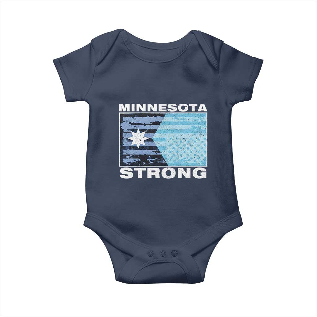 Minnesota Strong Baby Onesie MN State Flag Political Protest MN Resistance Abolish ICE