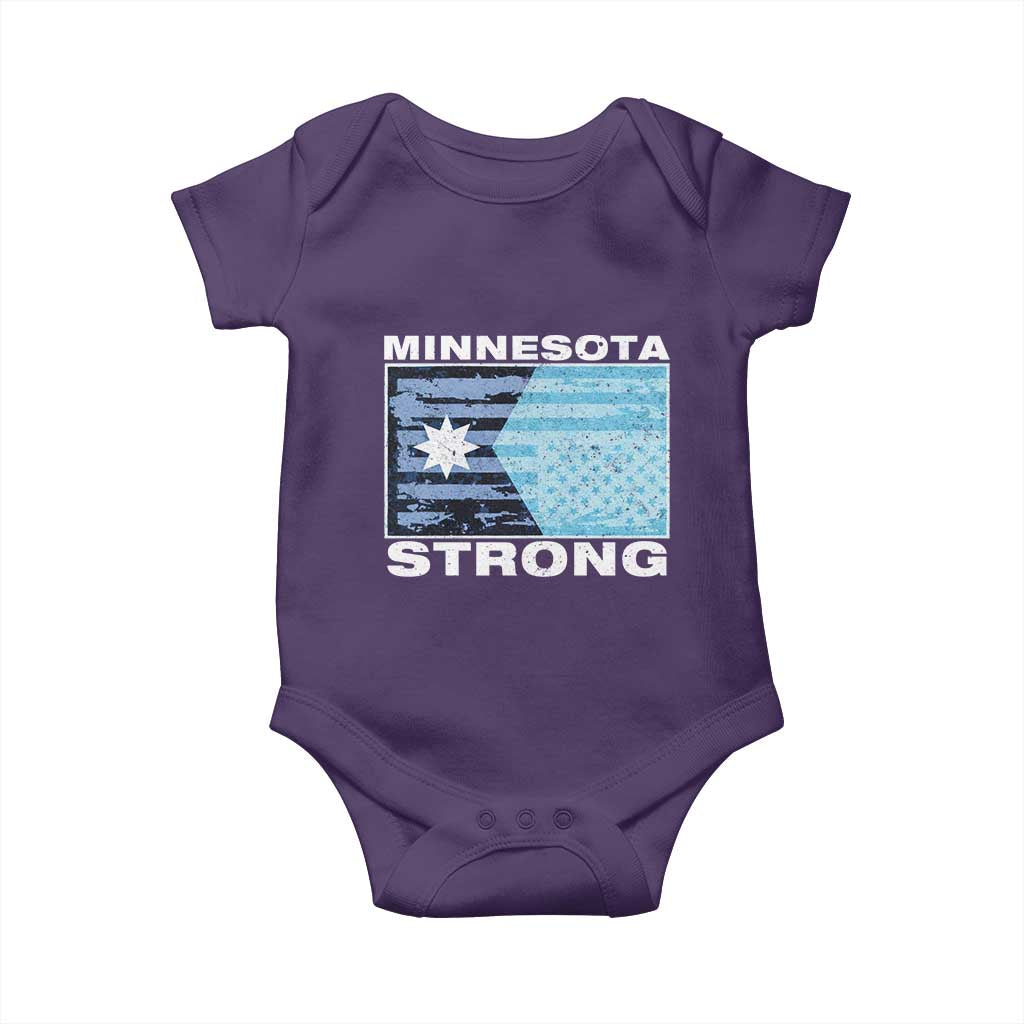 Minnesota Strong Baby Onesie MN State Flag Political Protest MN Resistance Abolish ICE