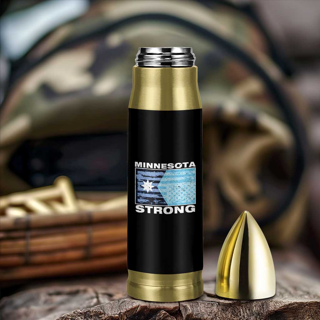 Minnesota Strong Bullet Tumbler MN State Flag Political Protest MN Resistance Abolish ICE