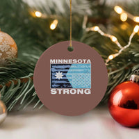 Minnesota Strong Ceramic Ornament MN State Flag Political Protest MN Resistance Abolish ICE
