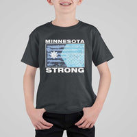 Minnesota Strong T Shirt For Kid MN State Flag Political Protest MN Resistance Abolish ICE