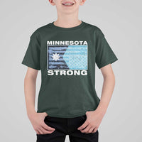 Minnesota Strong T Shirt For Kid MN State Flag Political Protest MN Resistance Abolish ICE