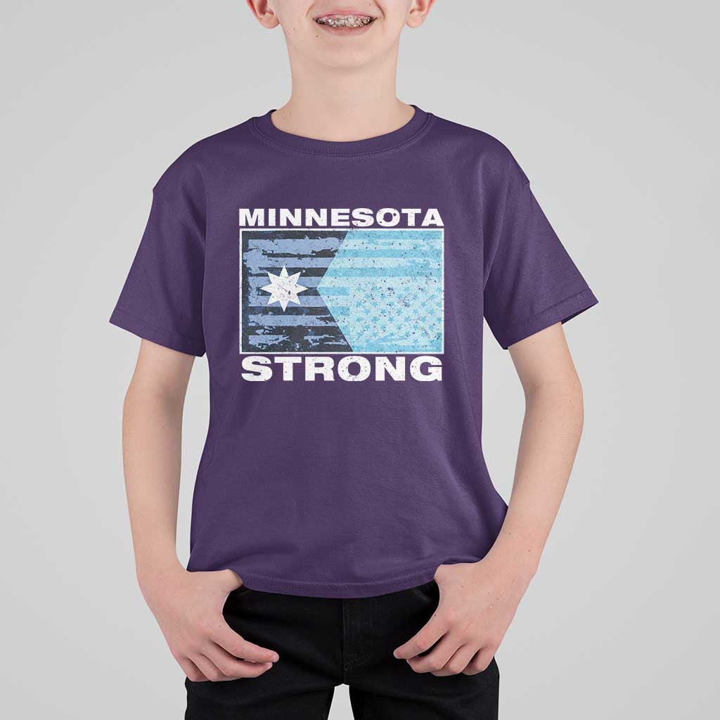Minnesota Strong T Shirt For Kid MN State Flag Political Protest MN Resistance Abolish ICE