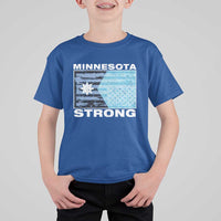 Minnesota Strong T Shirt For Kid MN State Flag Political Protest MN Resistance Abolish ICE