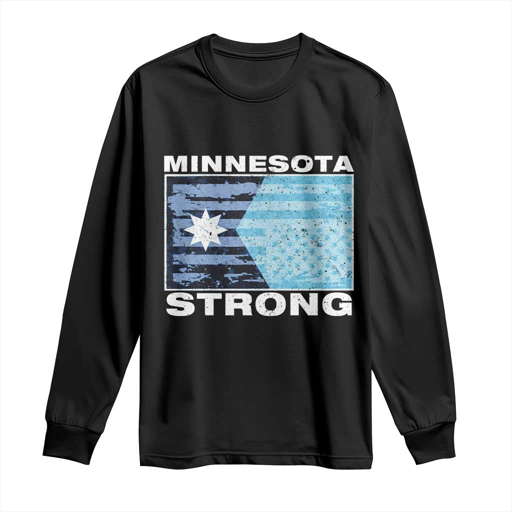 Minnesota Strong Long Sleeve Shirt MN State Flag Political Protest MN Resistance Abolish ICE