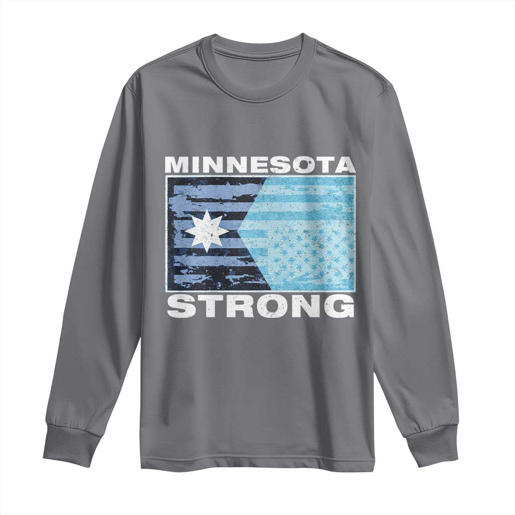 Minnesota Strong Long Sleeve Shirt MN State Flag Political Protest MN Resistance Abolish ICE