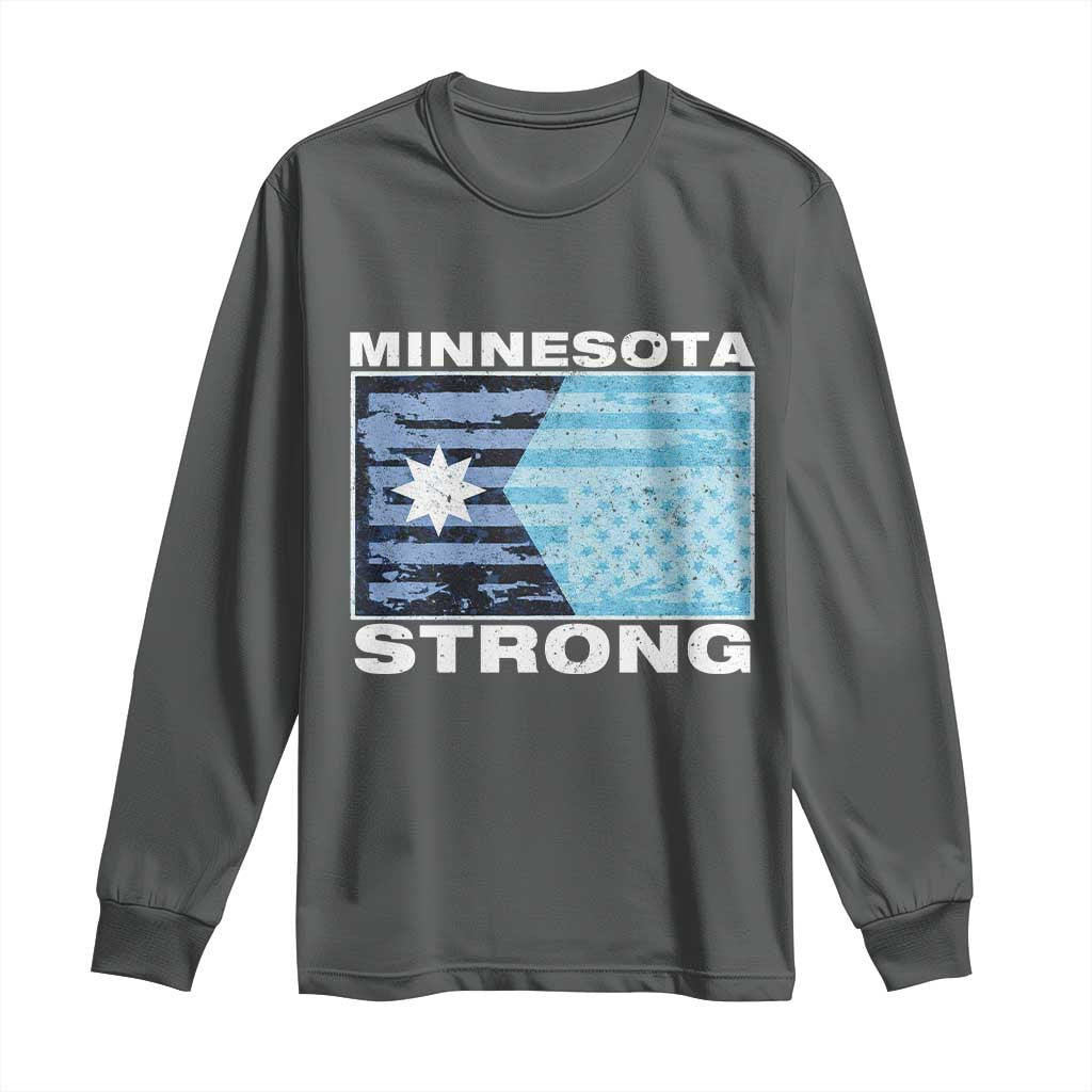 Minnesota Strong Long Sleeve Shirt MN State Flag Political Protest MN Resistance Abolish ICE