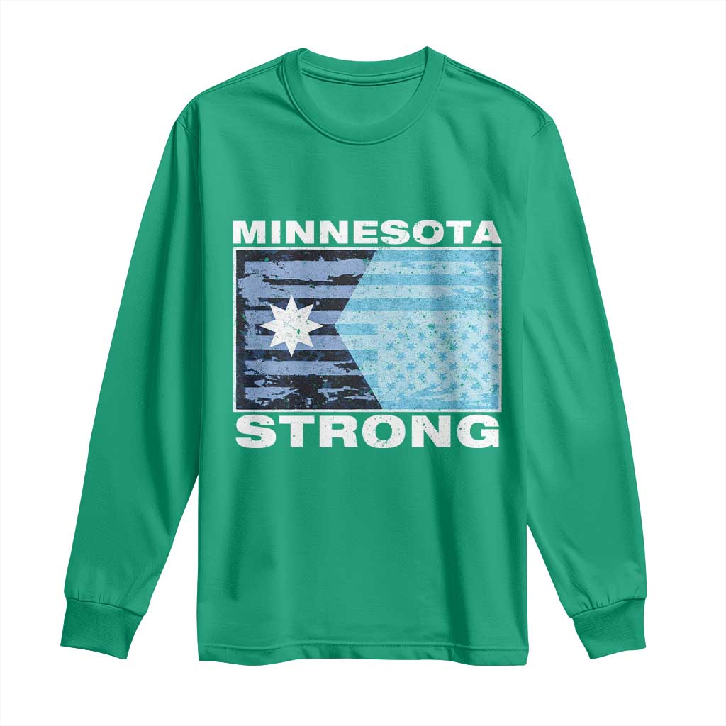 Minnesota Strong Long Sleeve Shirt MN State Flag Political Protest MN Resistance Abolish ICE