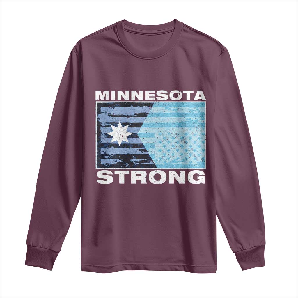 Minnesota Strong Long Sleeve Shirt MN State Flag Political Protest MN Resistance Abolish ICE