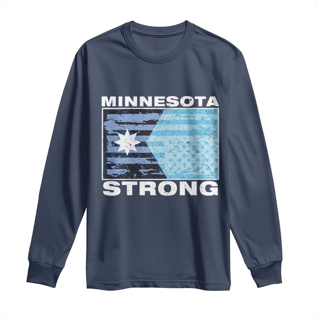 Minnesota Strong Long Sleeve Shirt MN State Flag Political Protest MN Resistance Abolish ICE