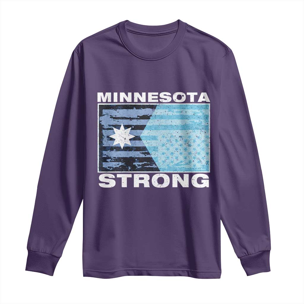 Minnesota Strong Long Sleeve Shirt MN State Flag Political Protest MN Resistance Abolish ICE