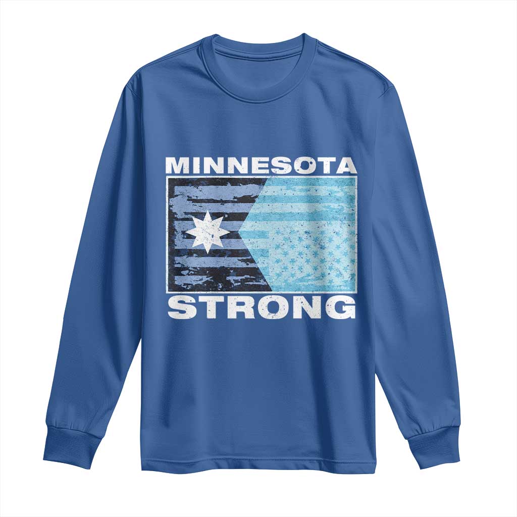 Minnesota Strong Long Sleeve Shirt MN State Flag Political Protest MN Resistance Abolish ICE