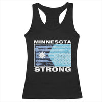 Minnesota Strong Racerback Tank Top MN State Flag Political Protest MN Resistance Abolish ICE