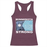 Minnesota Strong Racerback Tank Top MN State Flag Political Protest MN Resistance Abolish ICE