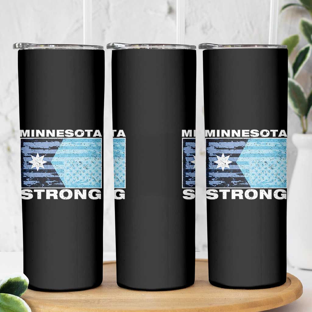 Minnesota Strong Skinny Tumbler MN State Flag Political Protest MN Resistance Abolish ICE