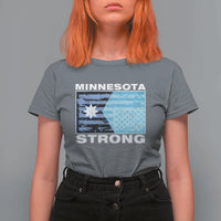 Minnesota Strong T Shirt For Women MN State Flag Political Protest MN Resistance Abolish ICE