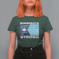 Minnesota Strong T Shirt For Women MN State Flag Political Protest MN Resistance Abolish ICE