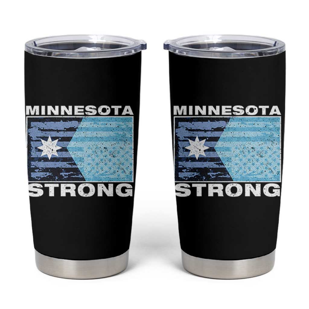 Minnesota Strong Tumbler Cup MN State Flag Political Protest MN Resistance Abolish ICE