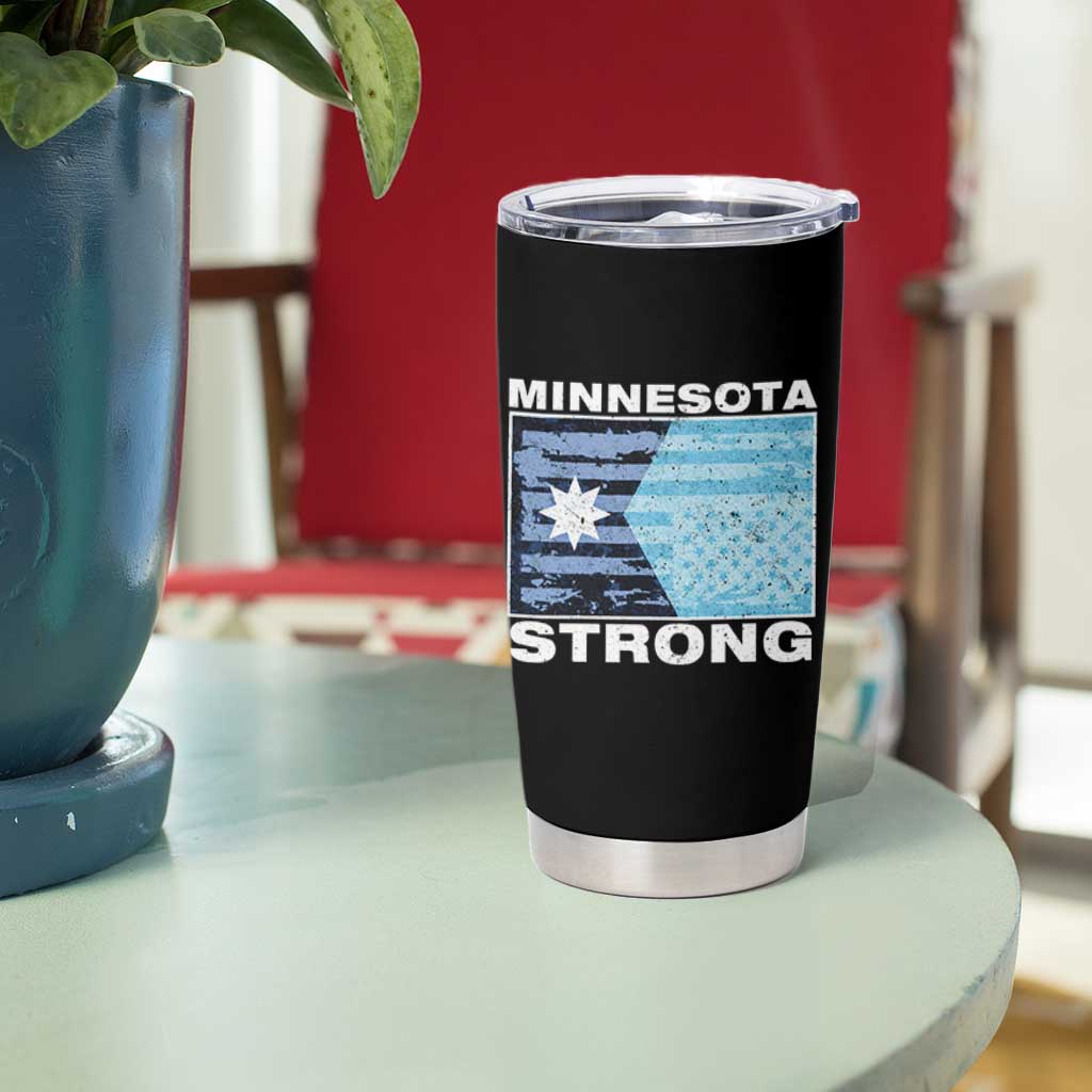 Minnesota Strong Tumbler Cup MN State Flag Political Protest MN Resistance Abolish ICE
