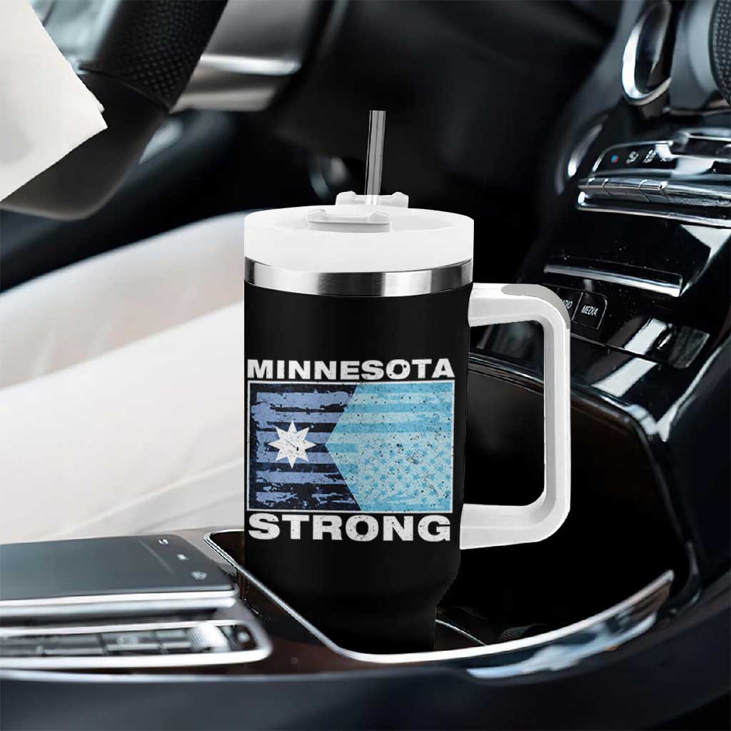 Minnesota Strong Tumbler With Handle MN State Flag Political Protest MN Resistance Abolish ICE